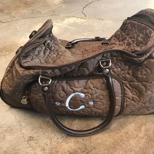 Quilted Poppy Rolling Duffle Weekender thirtyone